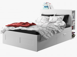ikea brimnes bed 1 3D Model