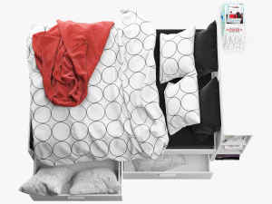 ikea brimnes bed 1 3D Model