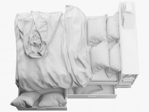 ikea brimnes bed 1 3D Model