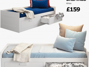 ikea brimnes bed 2 3D Model