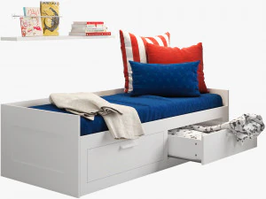 ikea brimnes bed 2 3D Model