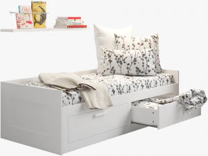ikea brimnes bed 2 3D Model