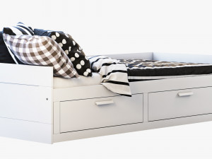 ikea brimnes bed 3 3D Model