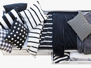 ikea brimnes bed 3 3D Model