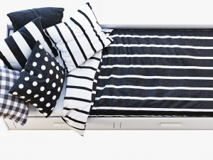ikea brimnes bed 3 3D Model