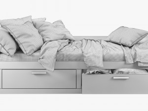 ikea brimnes bed 3 3D Model
