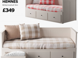 ikea hemnes bed 1 3D Model