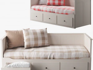 ikea hemnes bed 1 3D Model