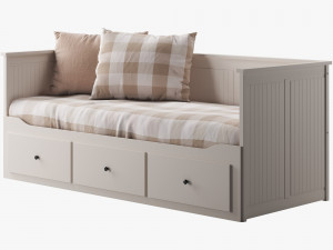 ikea hemnes bed 1 3D मॉडल