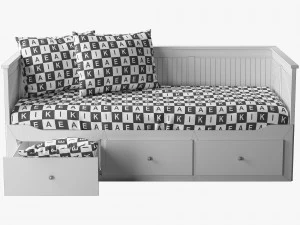 ikea hemnes bed 1 3D Model