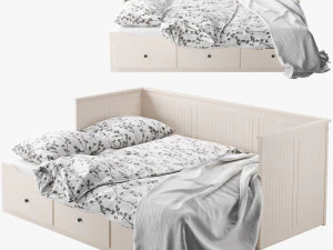 Letto Hemnes Ikea 2 Modello 3D