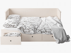 ikea hemnes bed 2 Modelo 3D