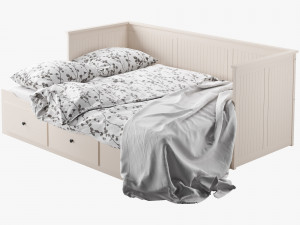 ikea hemnes bed 2 Modelo 3D