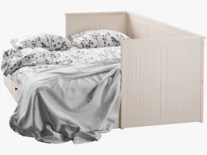 Letto Hemnes Ikea 2 Modello 3D