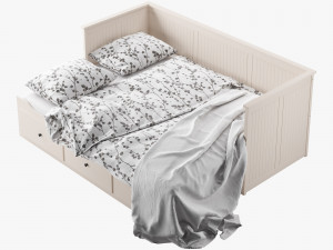 ikea hemnes bed 2 Modelo 3D