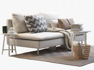 ikea soderhamn two-seat sofa Modelo 3D