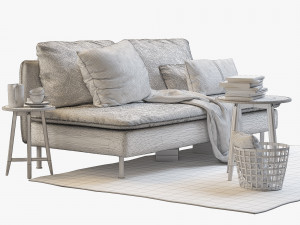ikea soderhamn two-seat sofa Modelo 3D