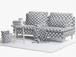 ikea soderhamn two-seat sofa Modelo 3D