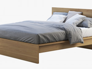 ikea malm bed 2 3D मॉडल