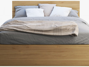 ikea malm bed 2 3D मॉडल
