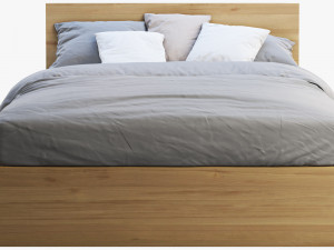 ikea malm bed 2 3D मॉडल