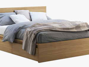 ikea malm bed 2 3D मॉडल