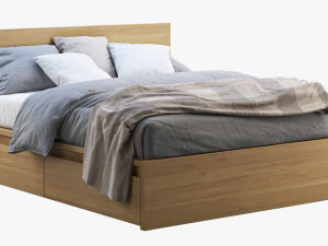 ikea malm yatağı 2 3D Model