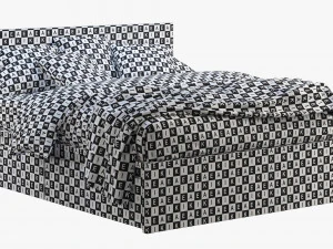 ikea malm yatağı 2 3D Model