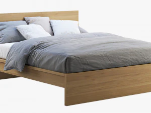 ikea malm yatağı 2 3D Model