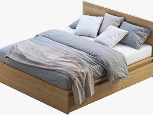 ikea malm yatağı 2 3D Model