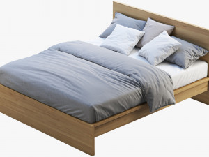 ikea malm bed 2 3D मॉडल