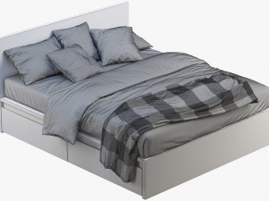 ikea malm bed 2 3D मॉडल