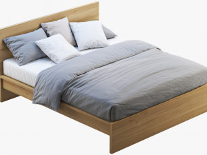 ikea malm bed 2 3D मॉडल