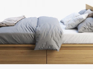 ikea malm bed 2 3D मॉडल