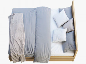 ikea malm yatağı 2 3D Model