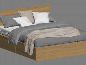 ikea malm bed 2 3D मॉडल