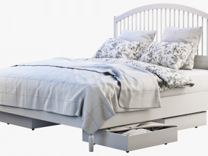 ikea tyssedal bed Modello 3D