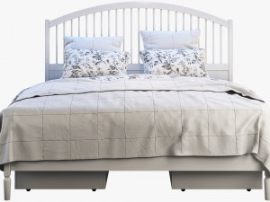 ikea tyssedal bed Modello 3D