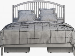 ikea tyssedal bed Modello 3D