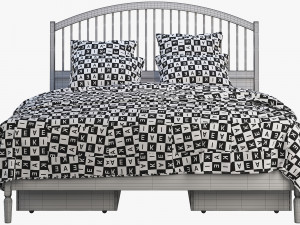 ikea tyssedal bed Modello 3D