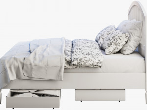 ikea tyssedal bed Modello 3D
