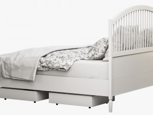 ikea tyssedal bed Modello 3D