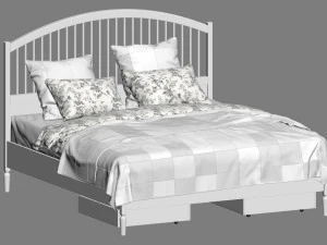 ikea tyssedal bed 3D Model
