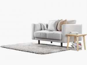 ikea norsborg two-seat sofa 3D Model