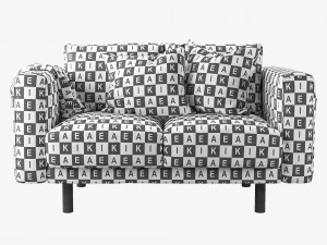 ikea norsborg two-seat sofa 3D Model