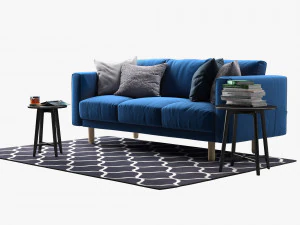 ikea norsborg three-seat sofa 3D Model
