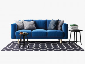 ikea norsborg three-seat sofa 3D-Modell