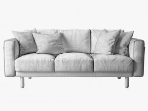 ikea norsborg three-seat sofa 3D Model
