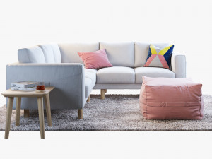 ikea norsborg corner sofa 3D मॉडल