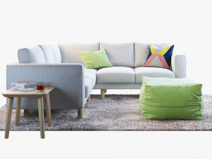 ikea norsborg corner sofa 3D मॉडल